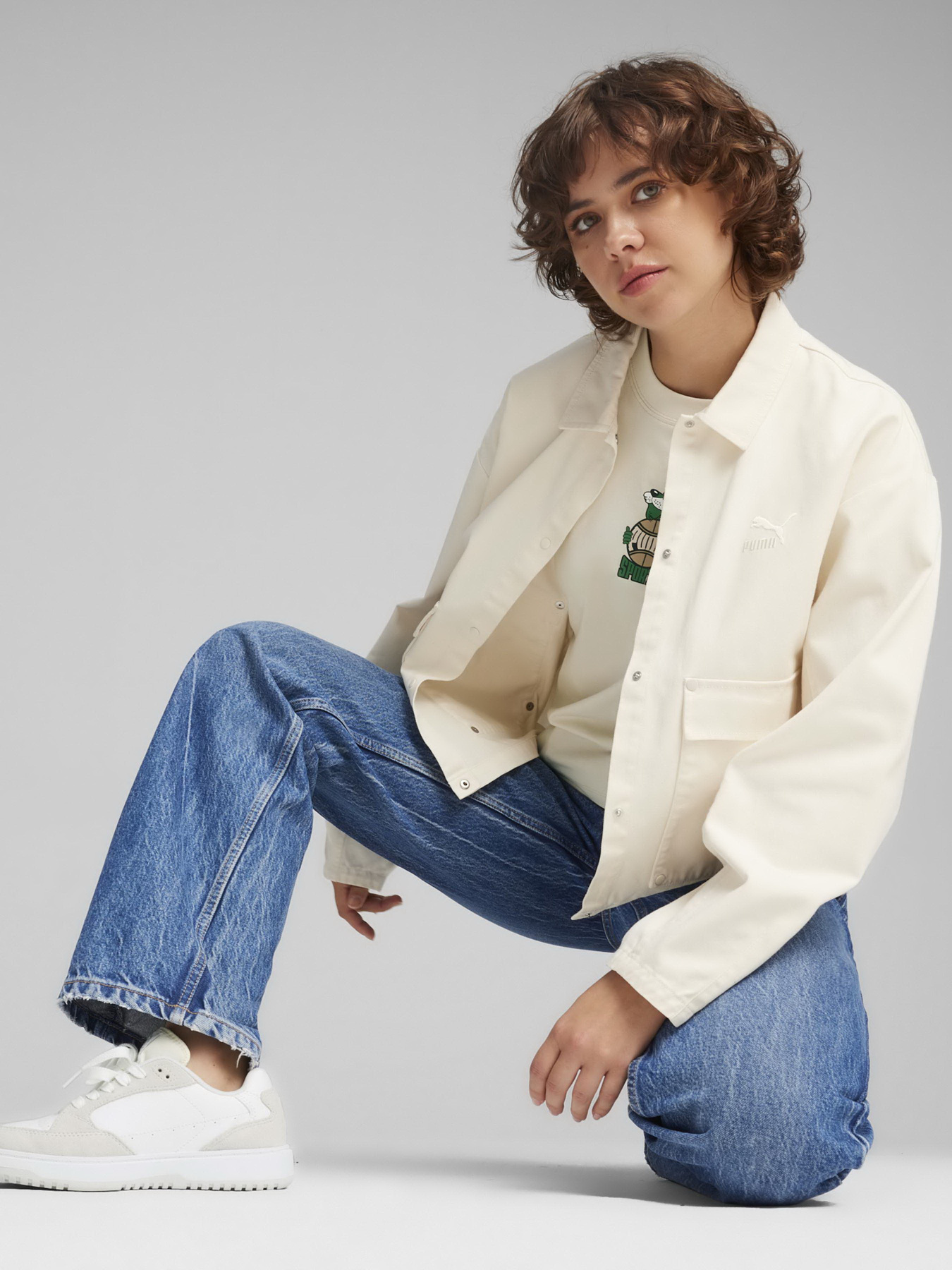 Шкіряна куртка PUMA Classics Shore модель 62369766 Фото