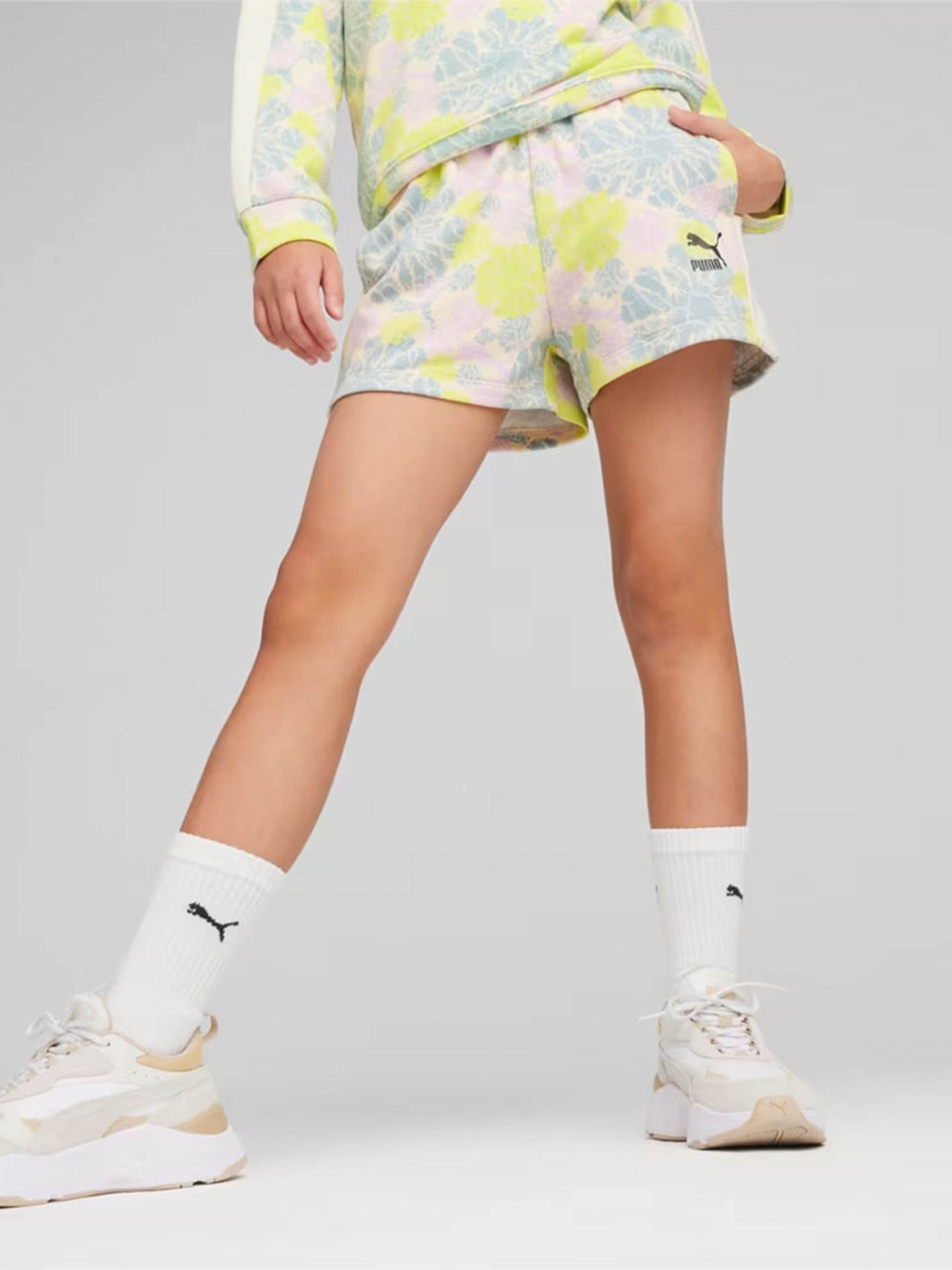 Шорты спортивные PUMA T7 SNFLR 7/8 модель 62506287 Фото