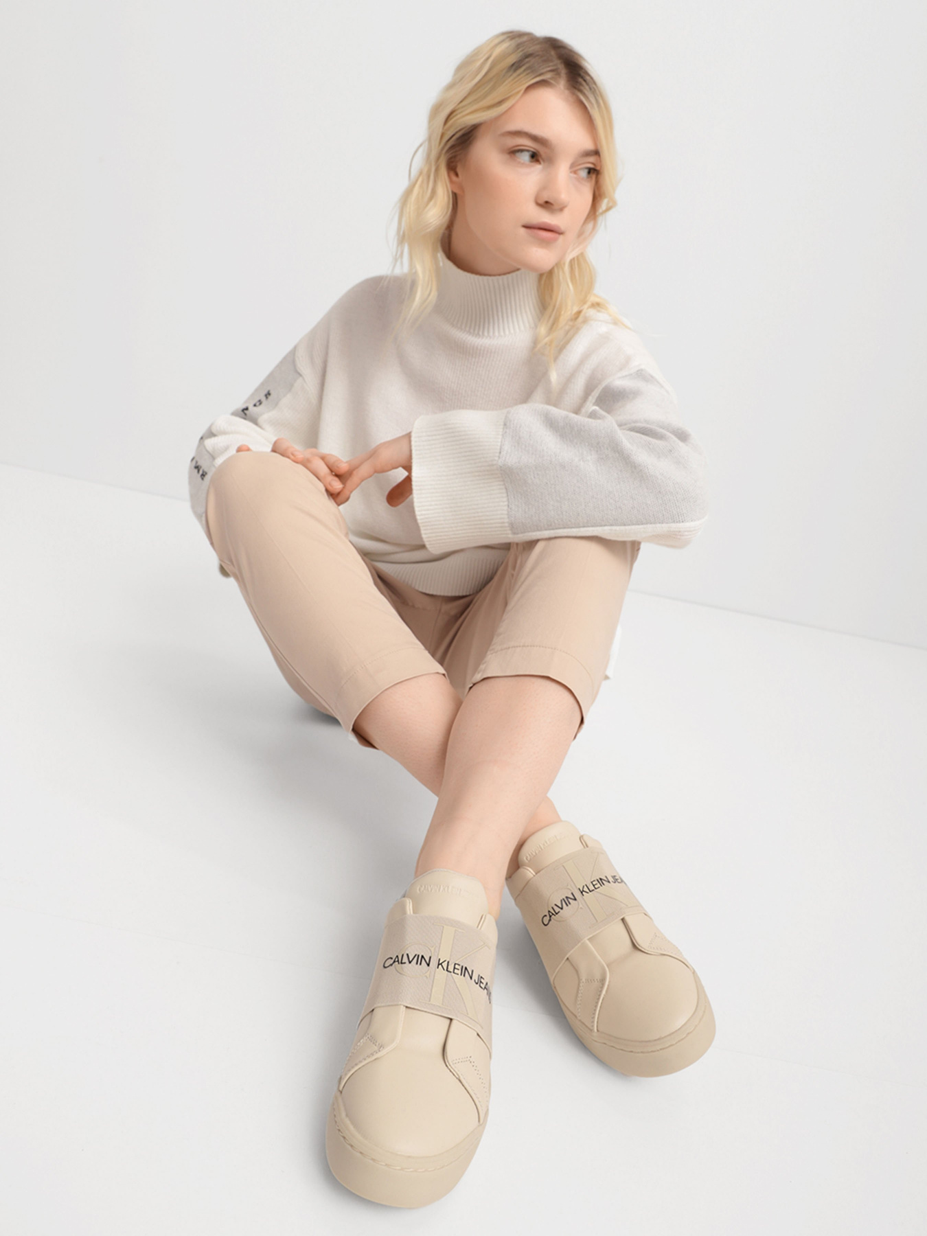 Кеды низкие Calvin Klein Cupsole Elastic модель YW0YW00442-AEO Фото