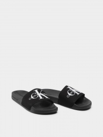 Шлепанцы Calvin Klein Slide Monogram Co модель YW0YW00103-BDS Фото