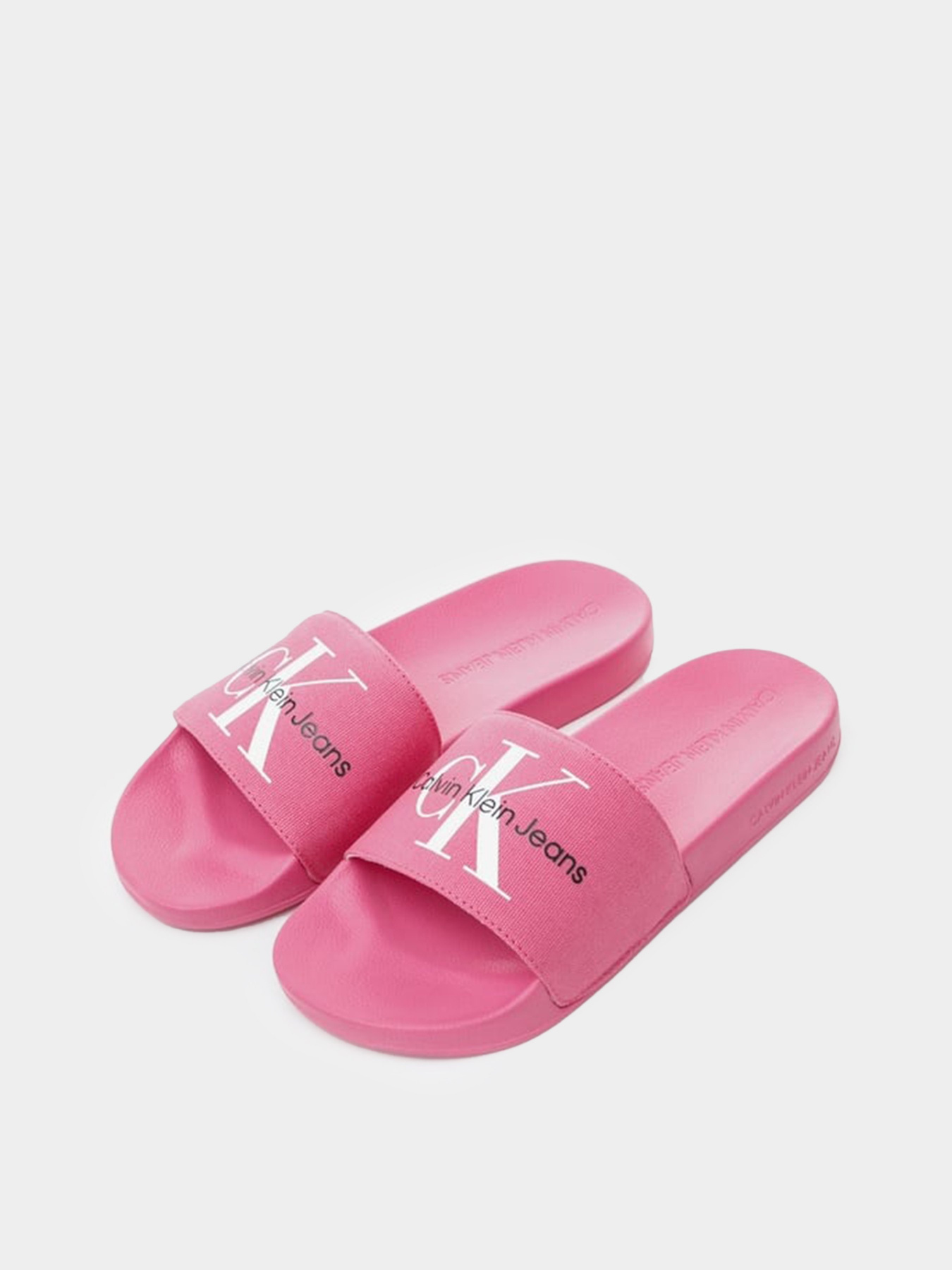 Шльопанці Calvin Klein Slide Monogram Co модель YW0YW00103-0J0 Фото