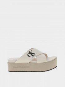 Шлепанцы Calvin Klein Flatform Crissx Oversized Brand модель YW0YW00964-YBH Фото