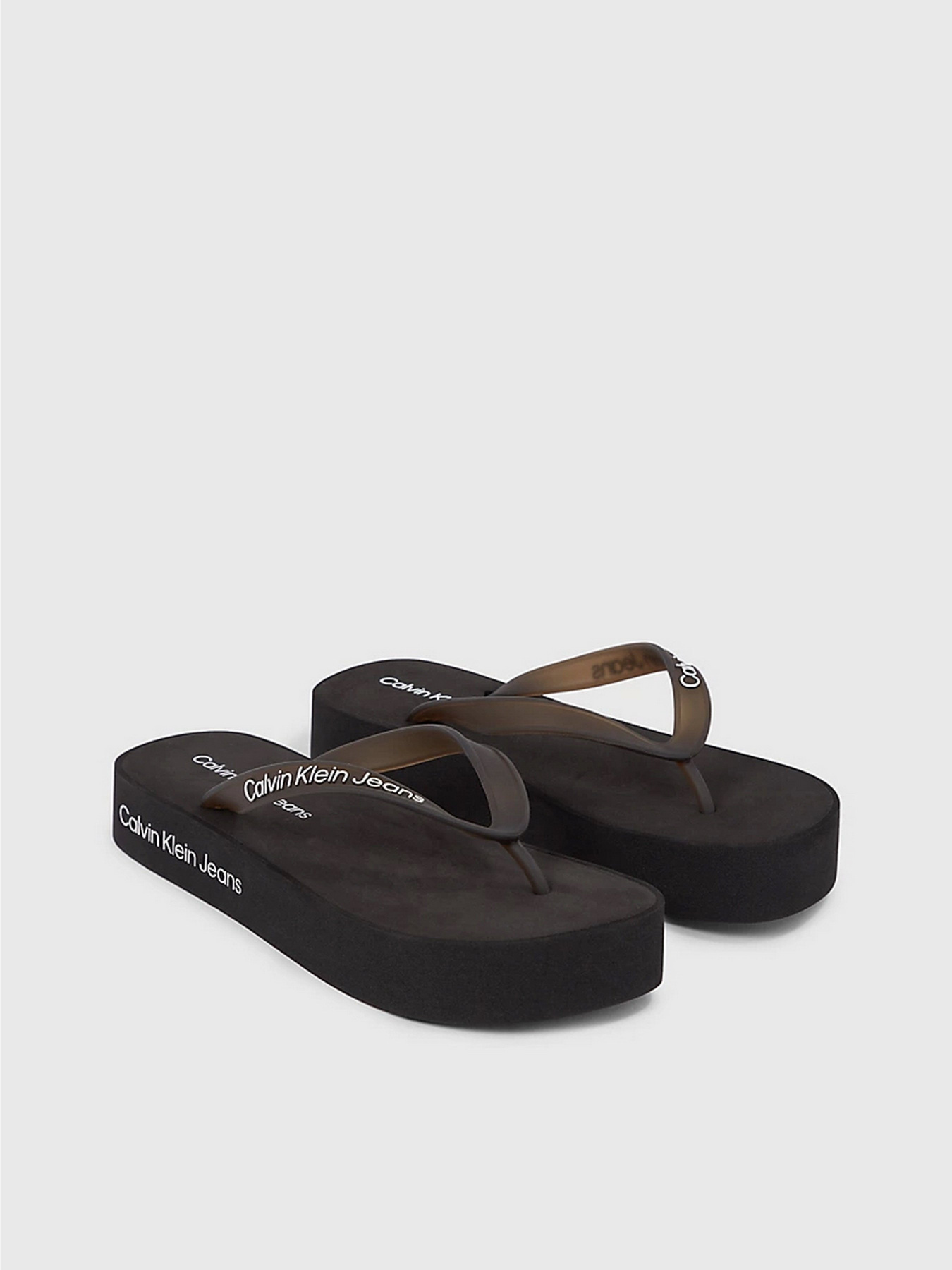 Вьетнамки Calvin Klein Beach Sandal Flatform Logo модель YW0YW01092-BEH Фото