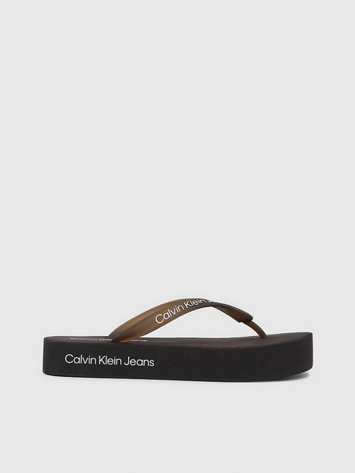 Вьетнамки Calvin Klein Beach Sandal Flatform Logo модель YW0YW01092-BEH Фото