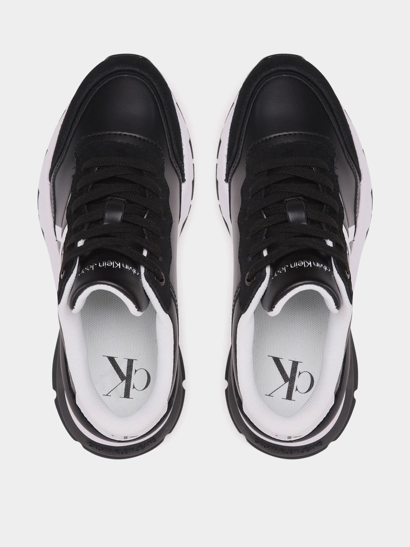 Кроссовки повседневные Calvin Klein Wedge Runner Mix Lth модель YW0YW01099-BEH Кроссовки повседневные Calvin Klein Wedge Runner Mix Lth модель YW0YW01099-BEH Фото