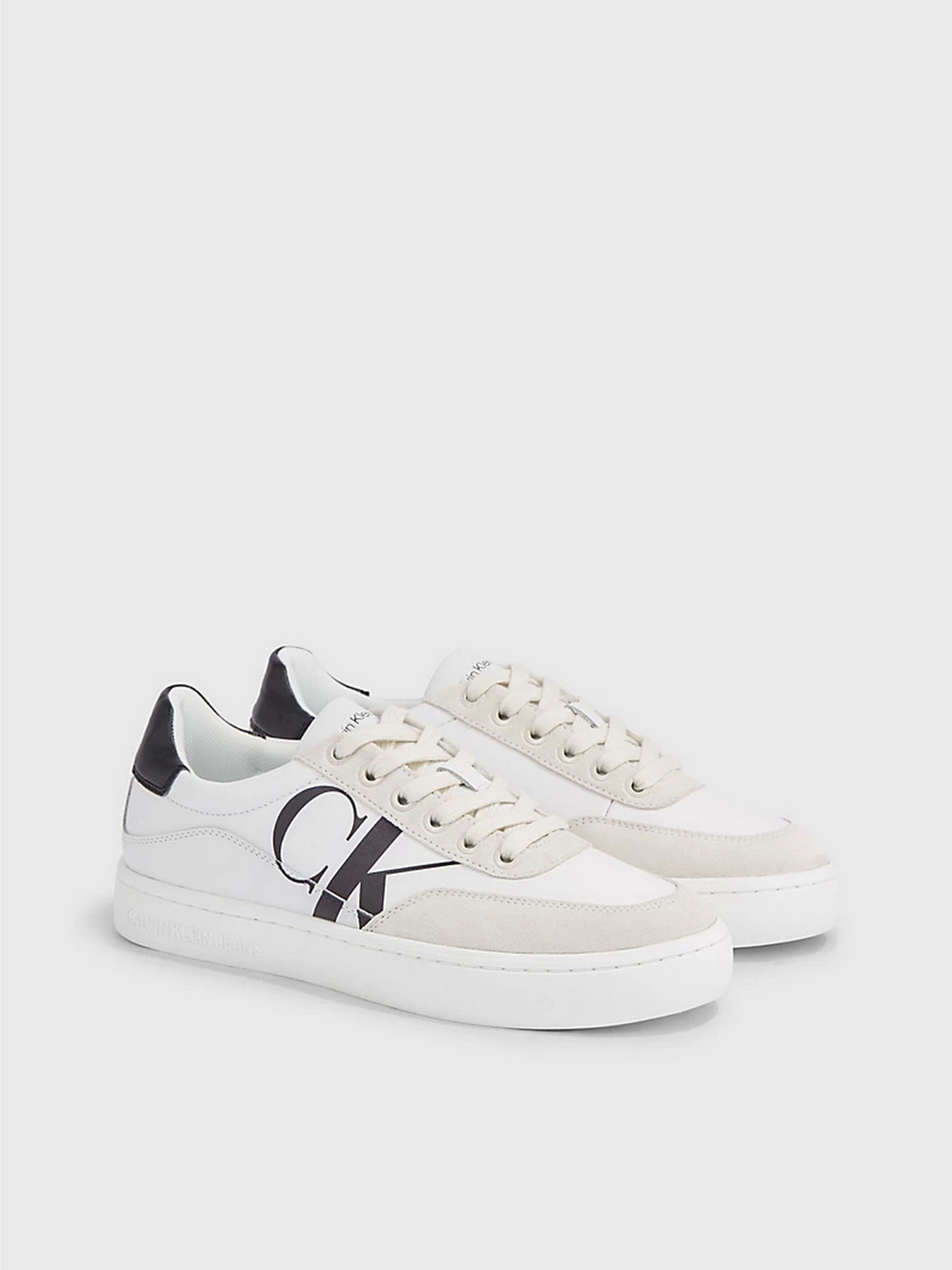 Кеды низкие Calvin Klein Classic Cupsole Laceup Mix Lth модель YW0YW01057-YBR Фото