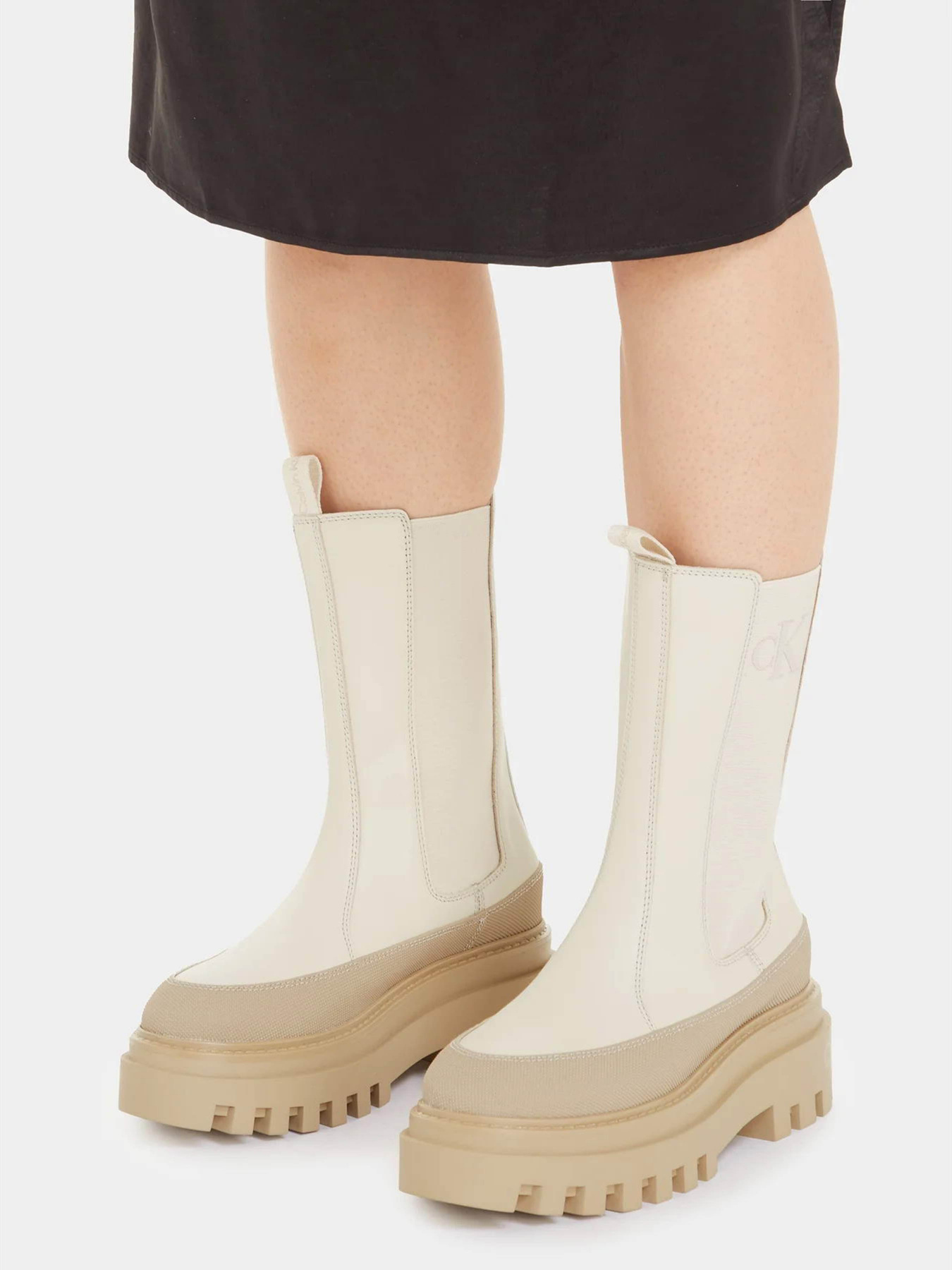 Ботинки и сапоги Calvin Klein Flatform Chelsea Boot Lth Wn модель YW0YW01111-0F7 Фото