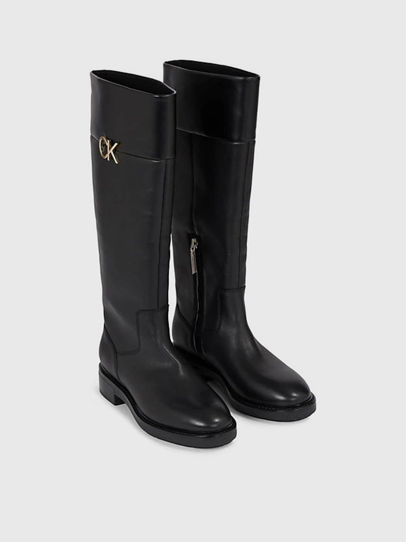 Сапоги Calvin Klein Rubber Sole Knee Boot W/Hw модель HW0HW01689-BEH Фото