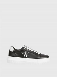 Чорний - Кросівки Calvin Klein Chunky Cupsole Laceup Mon Lth Wn