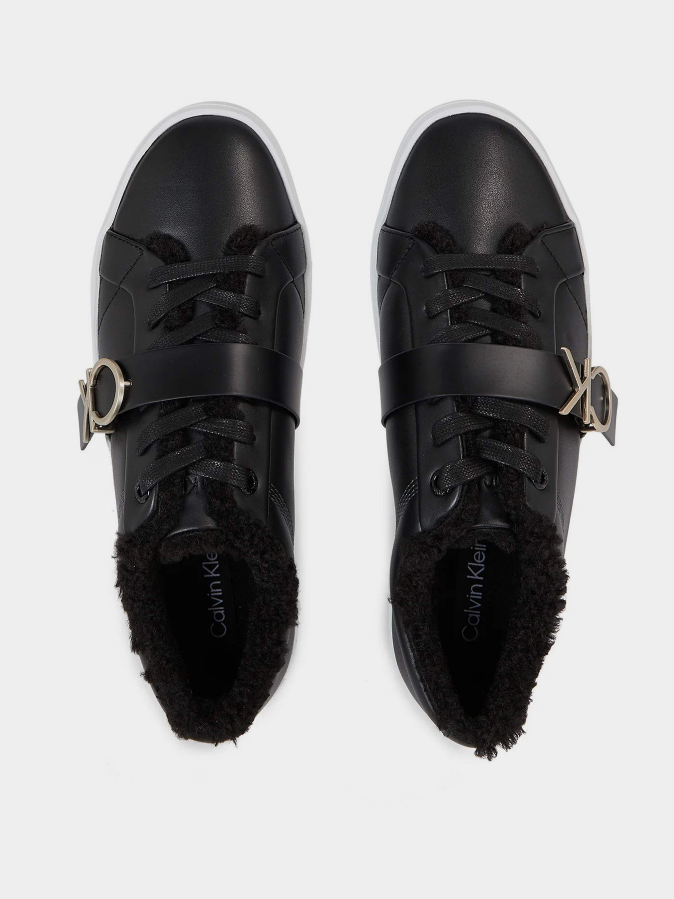 Кеды низкие Calvin Klein Flatform Cupsole Lace Up W/Hw Wl модель HW0HW01671-BEH Фото