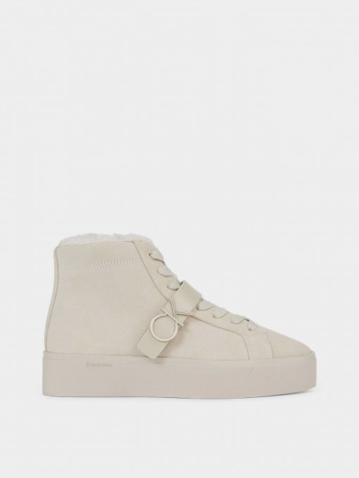 Кеды высокие Calvin Klein Fltfrm Cupsole Ht W/Hw Sue Wl модель HW0HW01819-ABY Фото