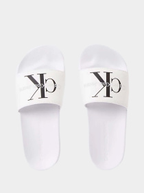 Шльопанці Calvin Klein Slide Monogram Co модель YW0YW00103-01W Шльопанці Calvin Klein Slide Monogram Co модель YW0YW00103-01W Фото