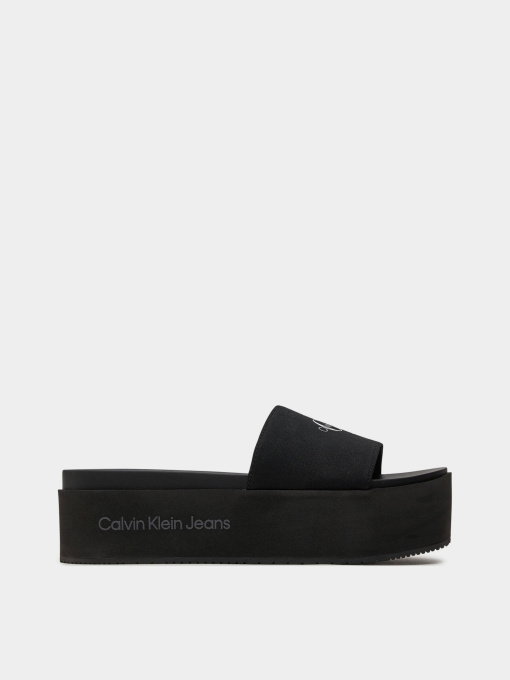 Шлепанцы Calvin Klein Flatform Sandal Met модель YW0YW01036-BDS Фото