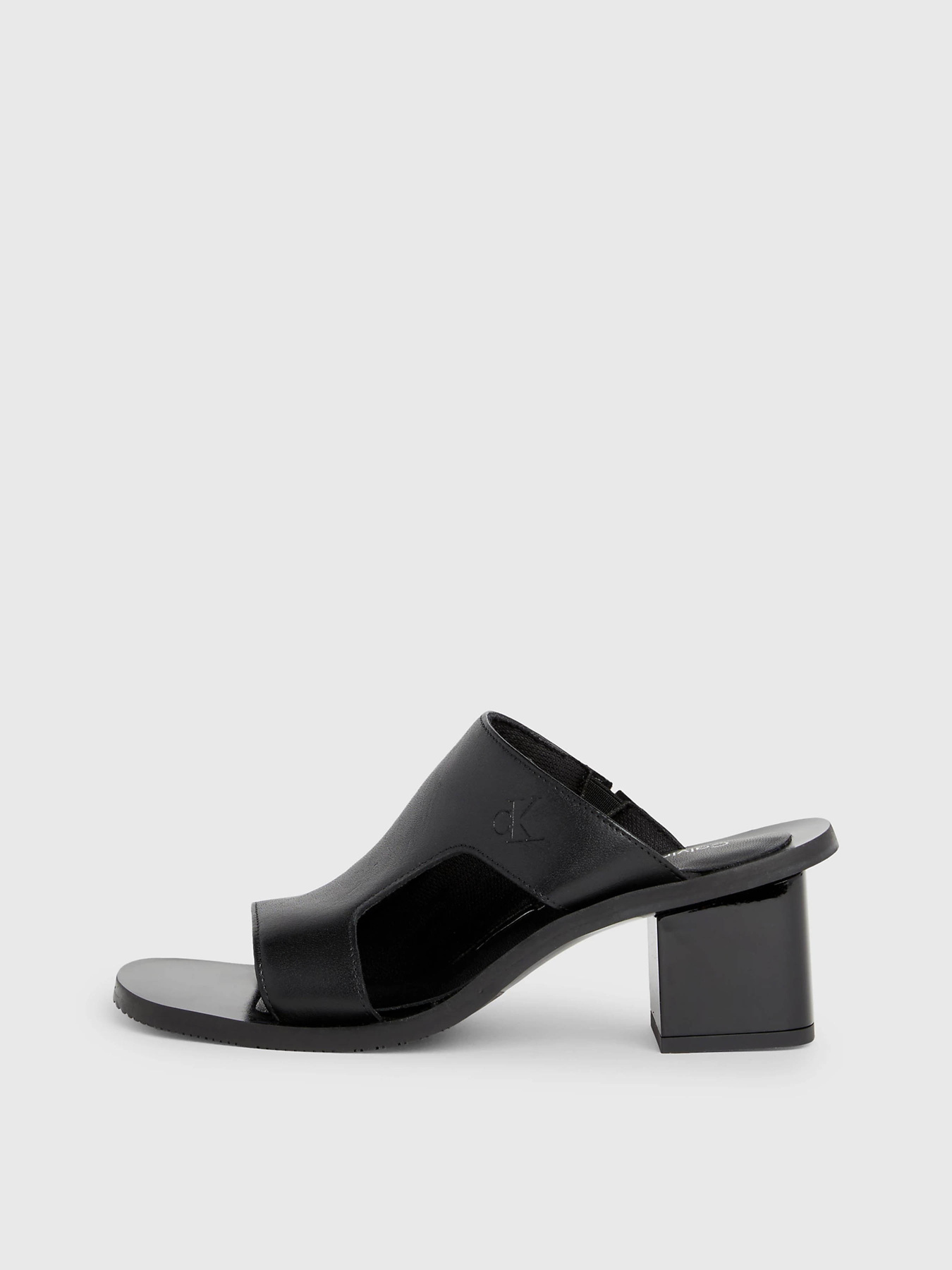 Мюли Calvin Klein Leather Heeled Sandals модель YW0YW01341-0GT Фото