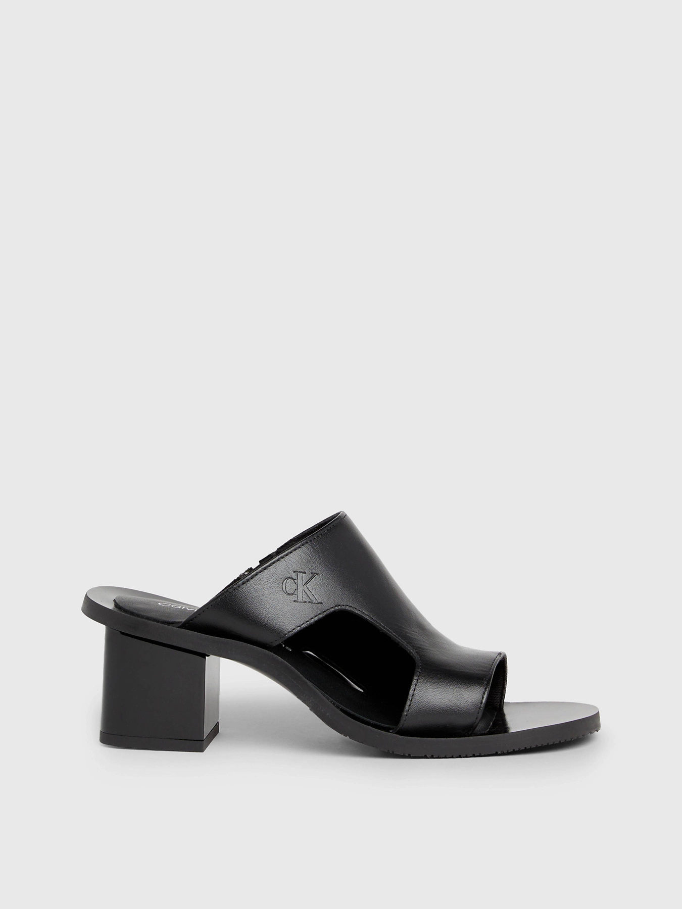 Мюли Calvin Klein Leather Heeled Sandals модель YW0YW01341-0GT Фото