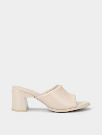 Бежевий - Шльопанці Calvin Klein Heel Mule 60 Lth