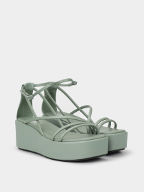 Босоніжки Calvin Klein Wedge Sandal 30 Lth модель HW0HW01949-MSW Босоніжки Calvin Klein Wedge Sandal 30 Lth модель HW0HW01949-MSW Фото