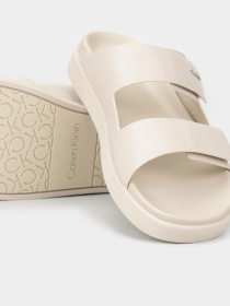 Шлёпанцы Calvin Klein Flat Adj Slide Calvin Mtl Lth модель HW0HW01954-ACE Фото
