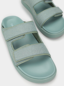 Шльопанці Calvin Klein Flat Adj Slide Mono Jacq модель HW0HW01955-MSW Фото