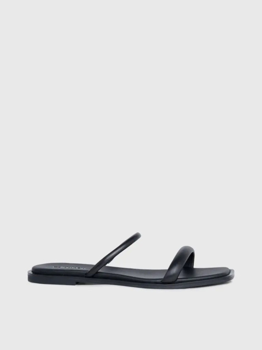 Шлепанцы Calvin Klein Flat Slide Lth модель HW0HW02127-BEH Фото