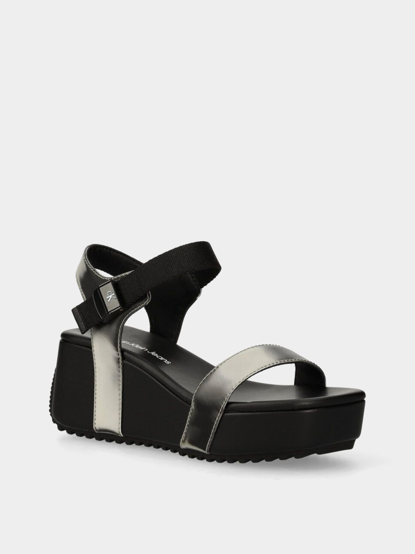 Сандалії Calvin Klein Wedge Block Sandal Metallic Dc модель YW0YW01366-0GN Сандалії Calvin Klein Wedge Block Sandal Metallic Dc модель YW0YW01366-0GN Фото