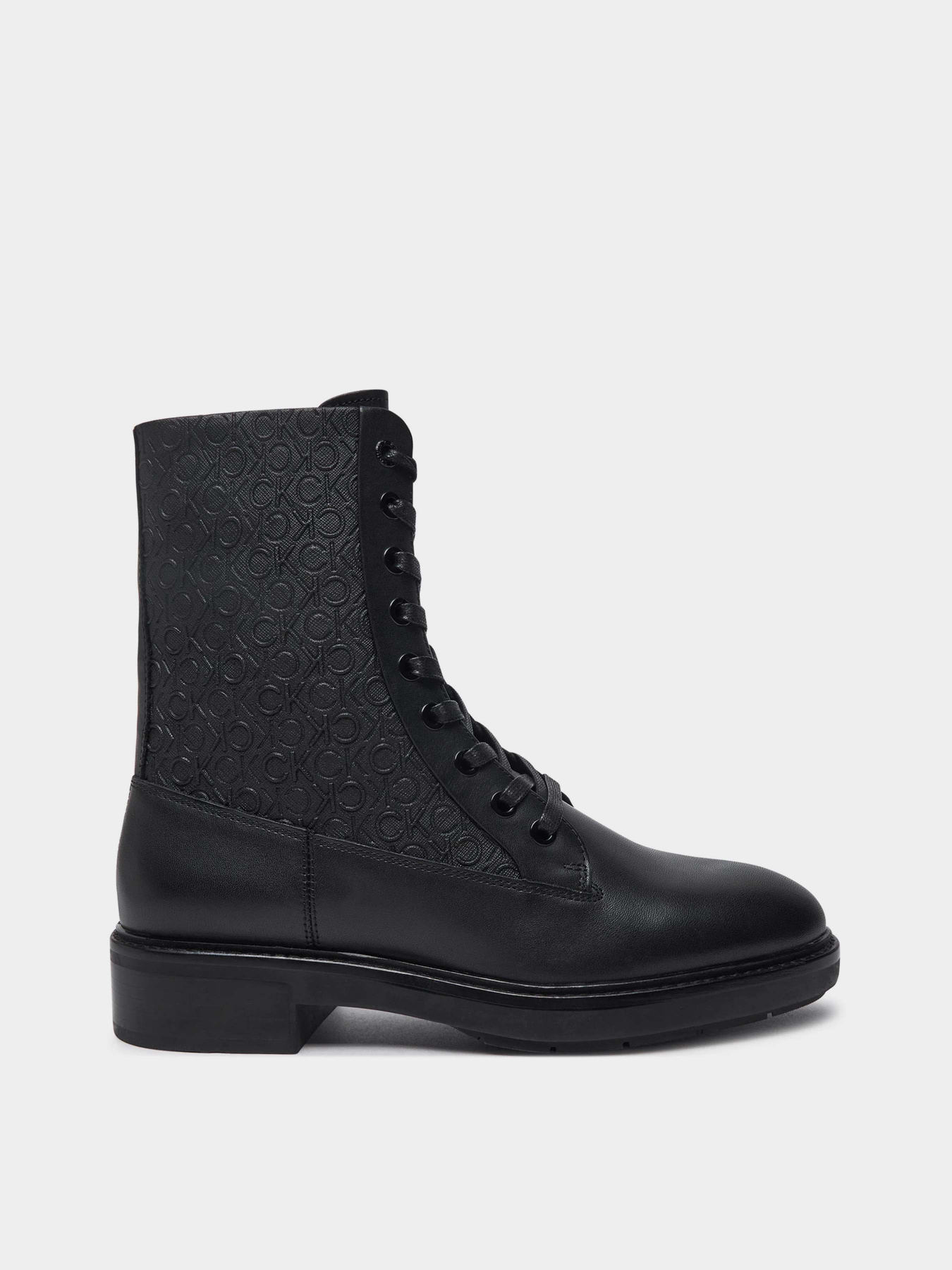 Черевики Calvin Klein Flat Combat Boot Mono Mix модель HW0HW02194-BEH Фото