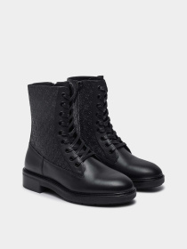 Черевики Calvin Klein Flat Combat Boot Mono Mix модель HW0HW02194-BEH Фото