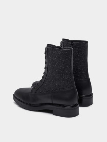 Ботинки Calvin Klein Flat Combat Boot Mono Mix модель HW0HW02194-BEH Ботинки Calvin Klein Flat Combat Boot Mono Mix модель HW0HW02194-BEH Фото