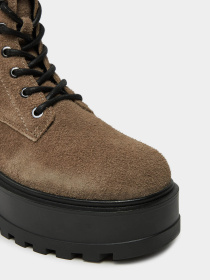 Ботинки Calvin Klein Flatform Zip Laceup модель YW0YW01554-0HF Фото