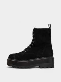 Черевики Calvin Klein Flatform Zip Laceup модель YW0YW01554-0GJ Фото