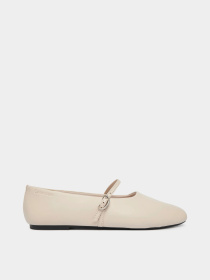 Балетки Calvin Klein OBLIQUE BALLERINA MJ LTH HDW модель HW0HW02847-ABH Фото