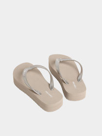 В'єтнамки Calvin Klein FLATFORM FLIP FLOP MET TPU модель HW0HW03120-PBO Фото