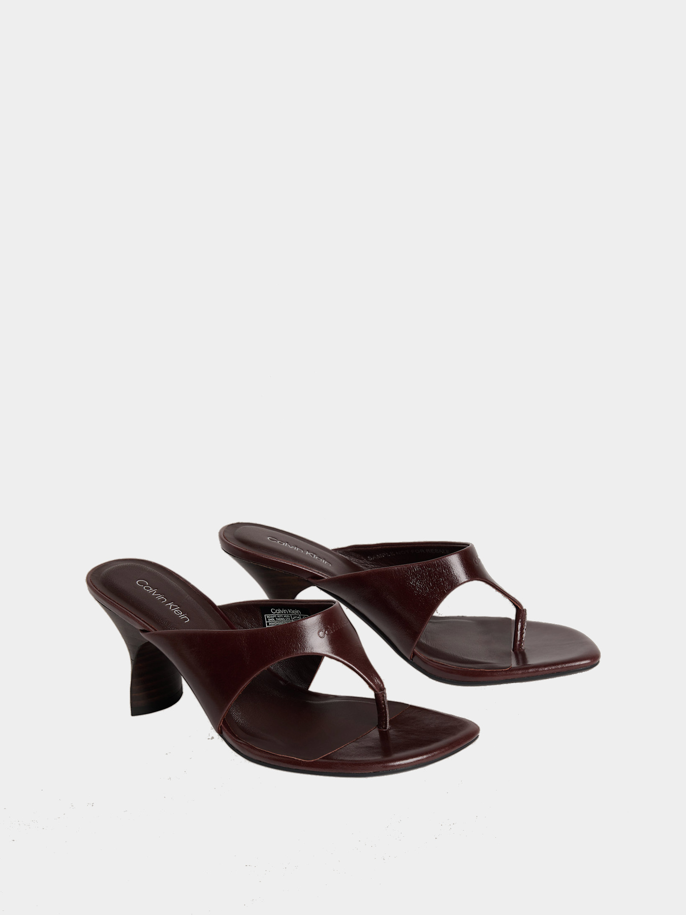 Мюли Calvin Klein SCULPT KITT HEEL SNDL THONG LT модель HW0HW02920-VH2 Фото