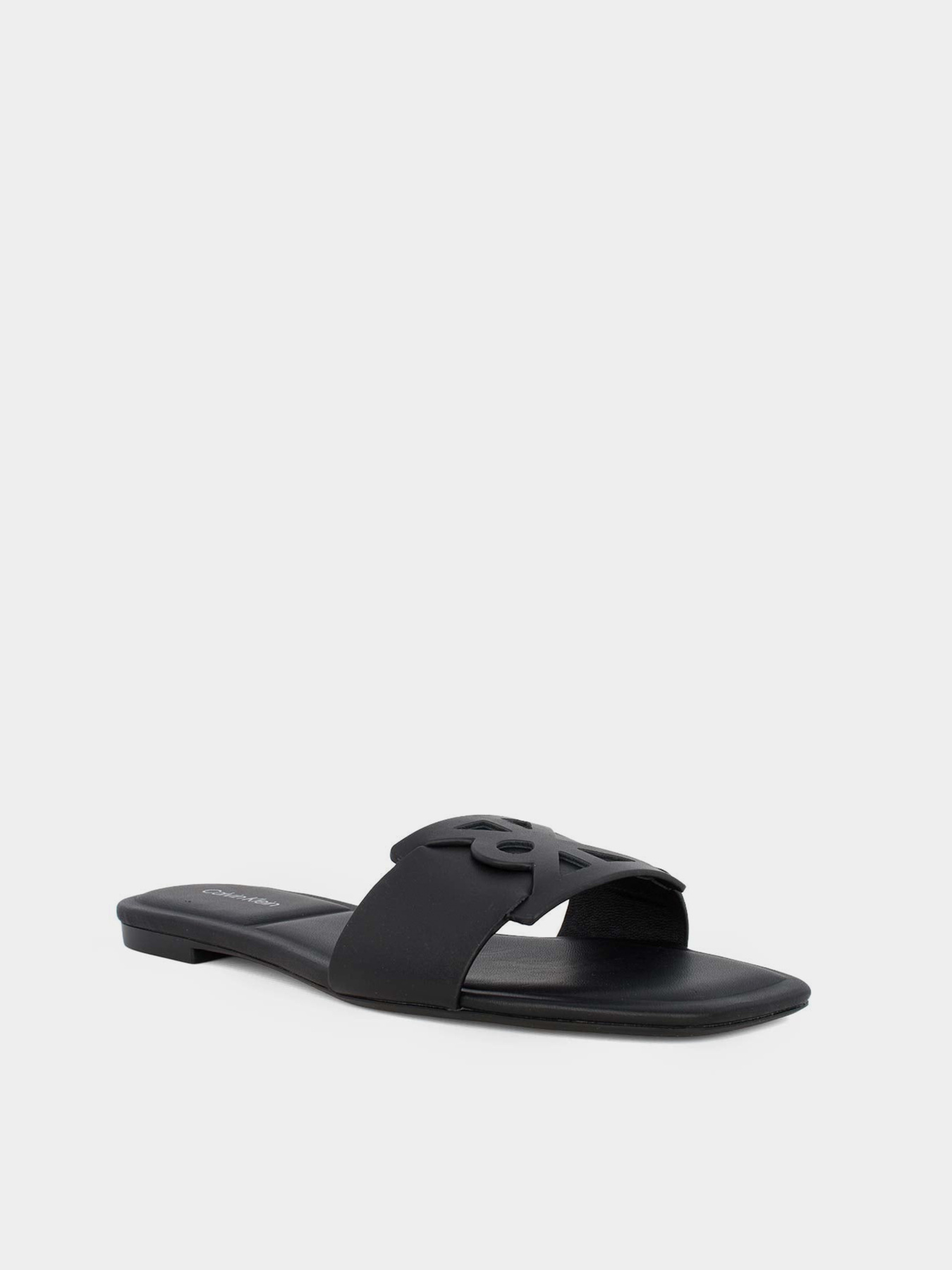Шльопанці Calvin Klein SQUARE FLAT SANDAL EMBLEM модель HW0HW03128-0GJ Шльопанці Calvin Klein SQUARE FLAT SANDAL EMBLEM модель HW0HW03128-0GJ Фото