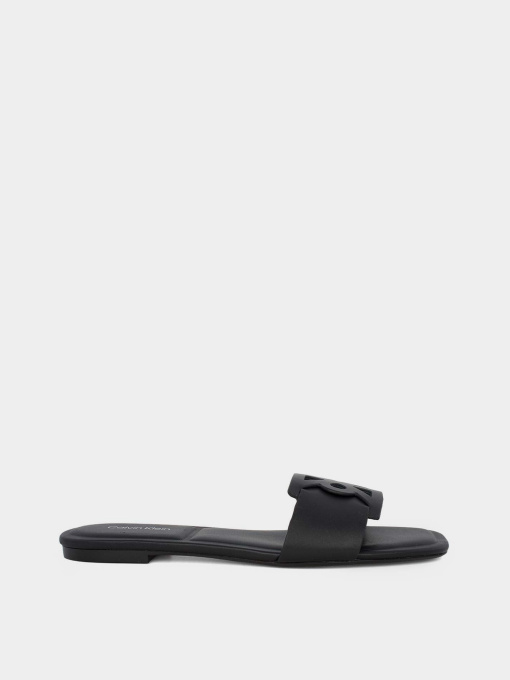 Шльопанці Calvin Klein SQUARE FLAT SANDAL EMBLEM модель HW0HW03128-0GJ Фото
