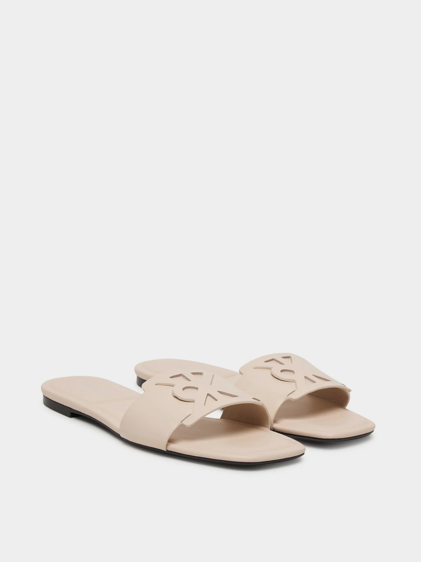 Шльопанці Calvin Klein SQUARE FLAT SANDAL EMBLEM модель HW0HW03128-Z01 Фото