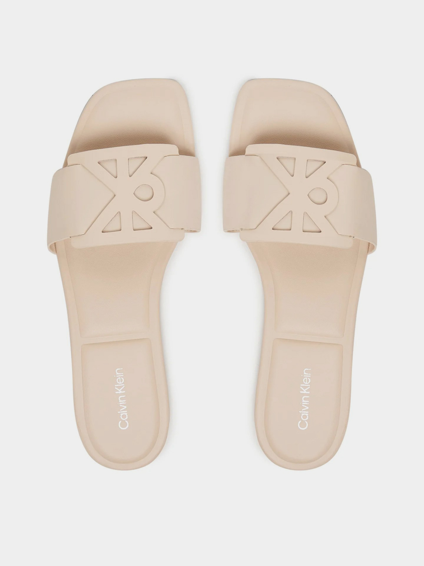 Шльопанці Calvin Klein SQUARE FLAT SANDAL EMBLEM модель HW0HW03128-Z01 Фото
