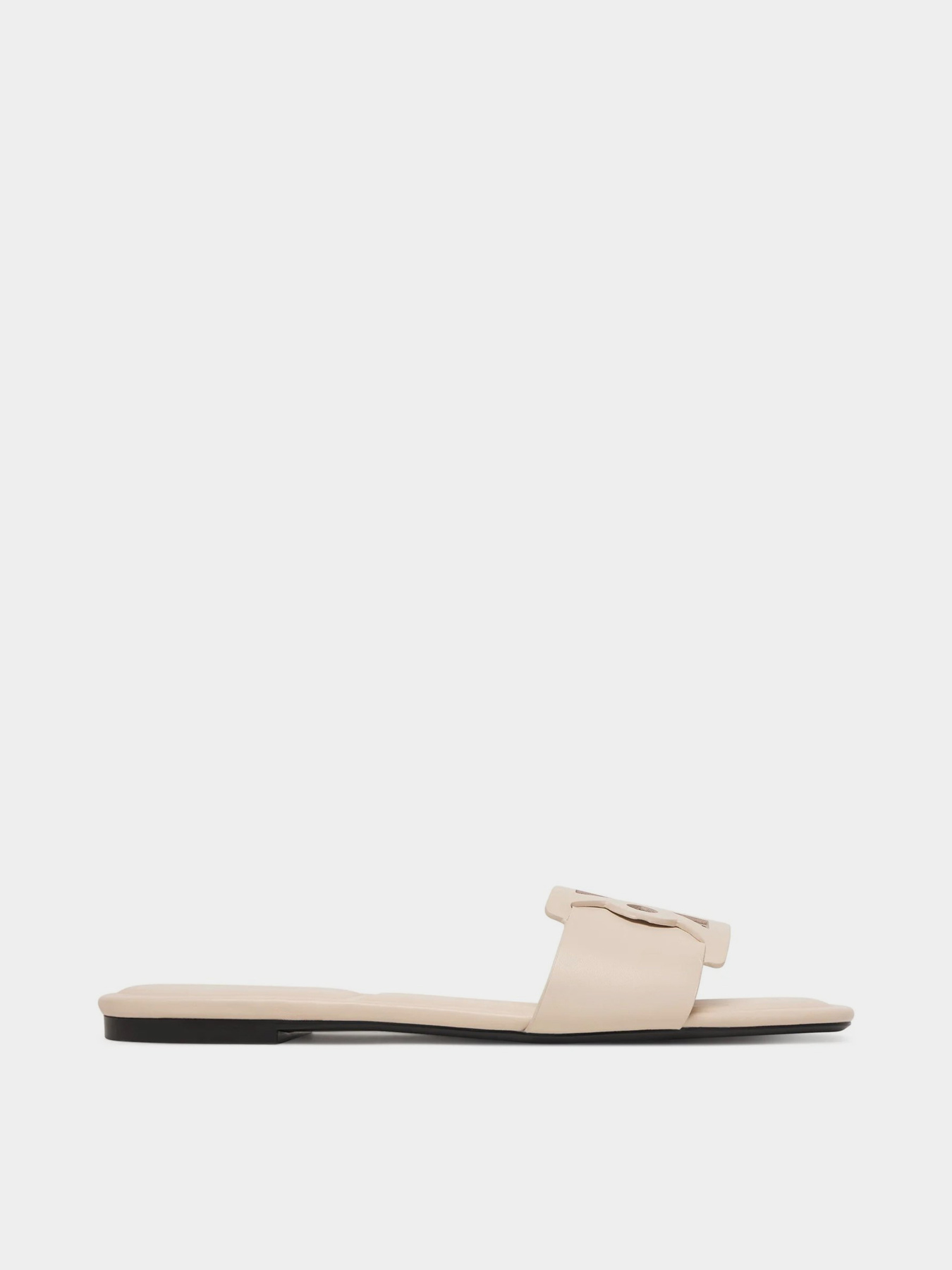 Шльопанці Calvin Klein SQUARE FLAT SANDAL EMBLEM модель HW0HW03128-Z01 Фото