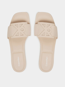 Шльопанці Calvin Klein SQUARE FLAT SANDAL EMBLEM модель HW0HW03128-Z01 Фото