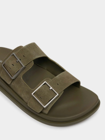 Шльопанці Calvin Klein CITY SANDAL BUCKLE SUEDE модель HW0HW03130-LDI Фото