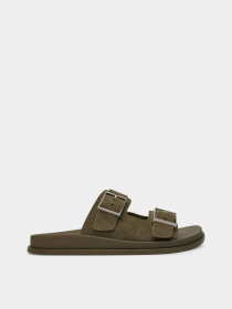 Шльопанці Calvin Klein CITY SANDAL BUCKLE SUEDE модель HW0HW03130-LDI Фото