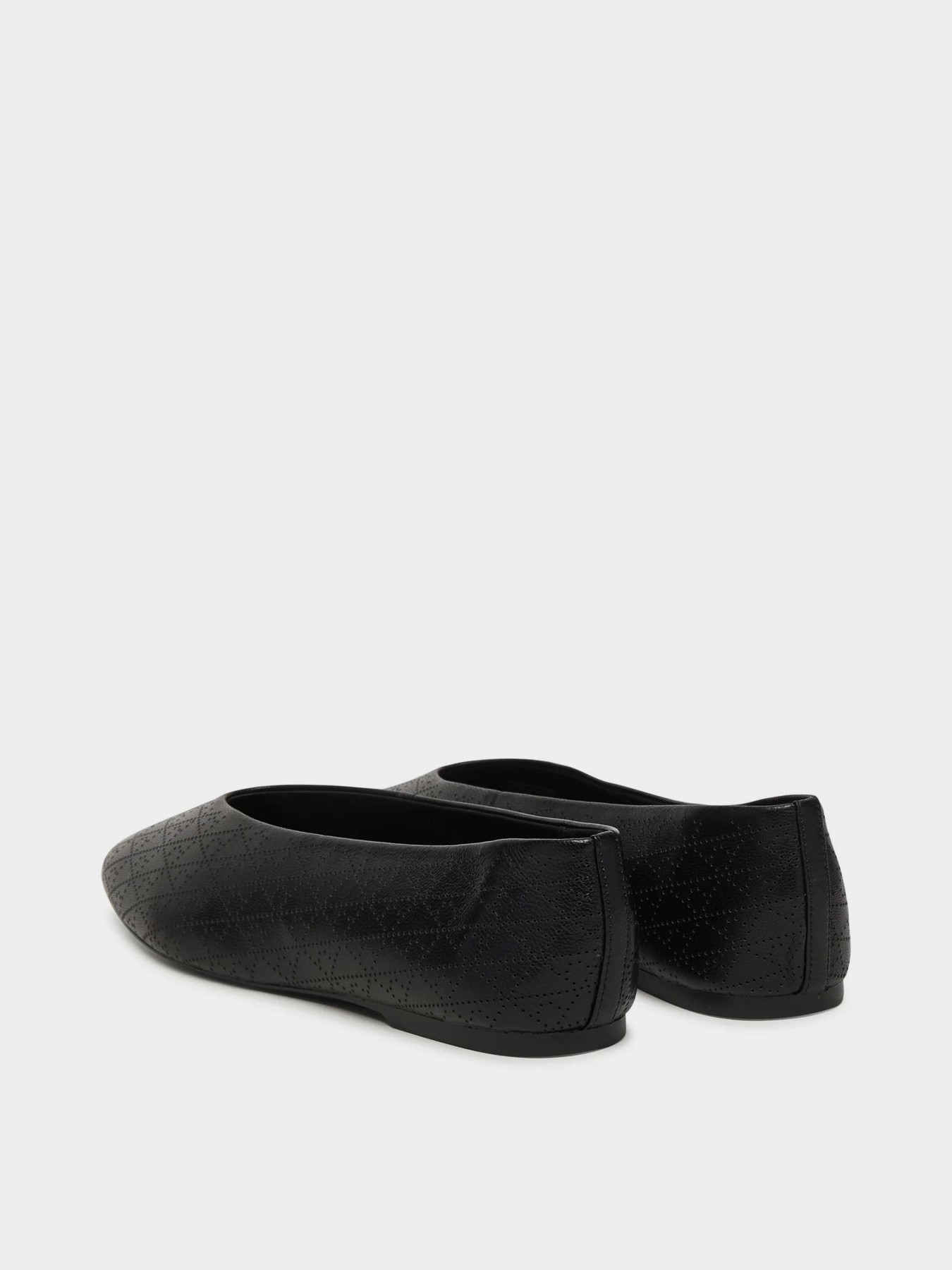 Туфли и лоферы Calvin Klein SQUARE BALLERINA AOP LTH модель HW0HW02936-0GT Фото