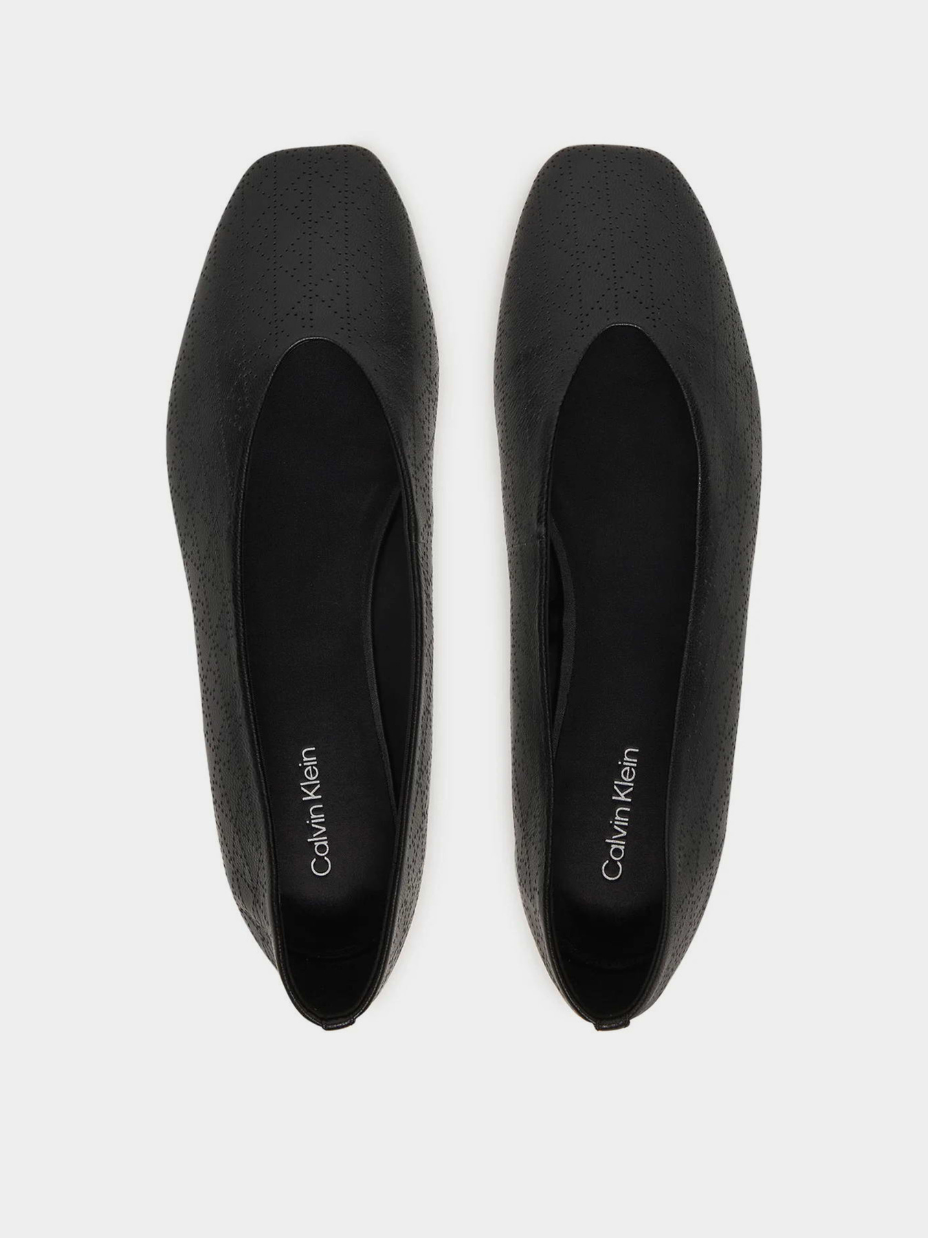Туфли и лоферы Calvin Klein SQUARE BALLERINA AOP LTH модель HW0HW02936-0GT Фото