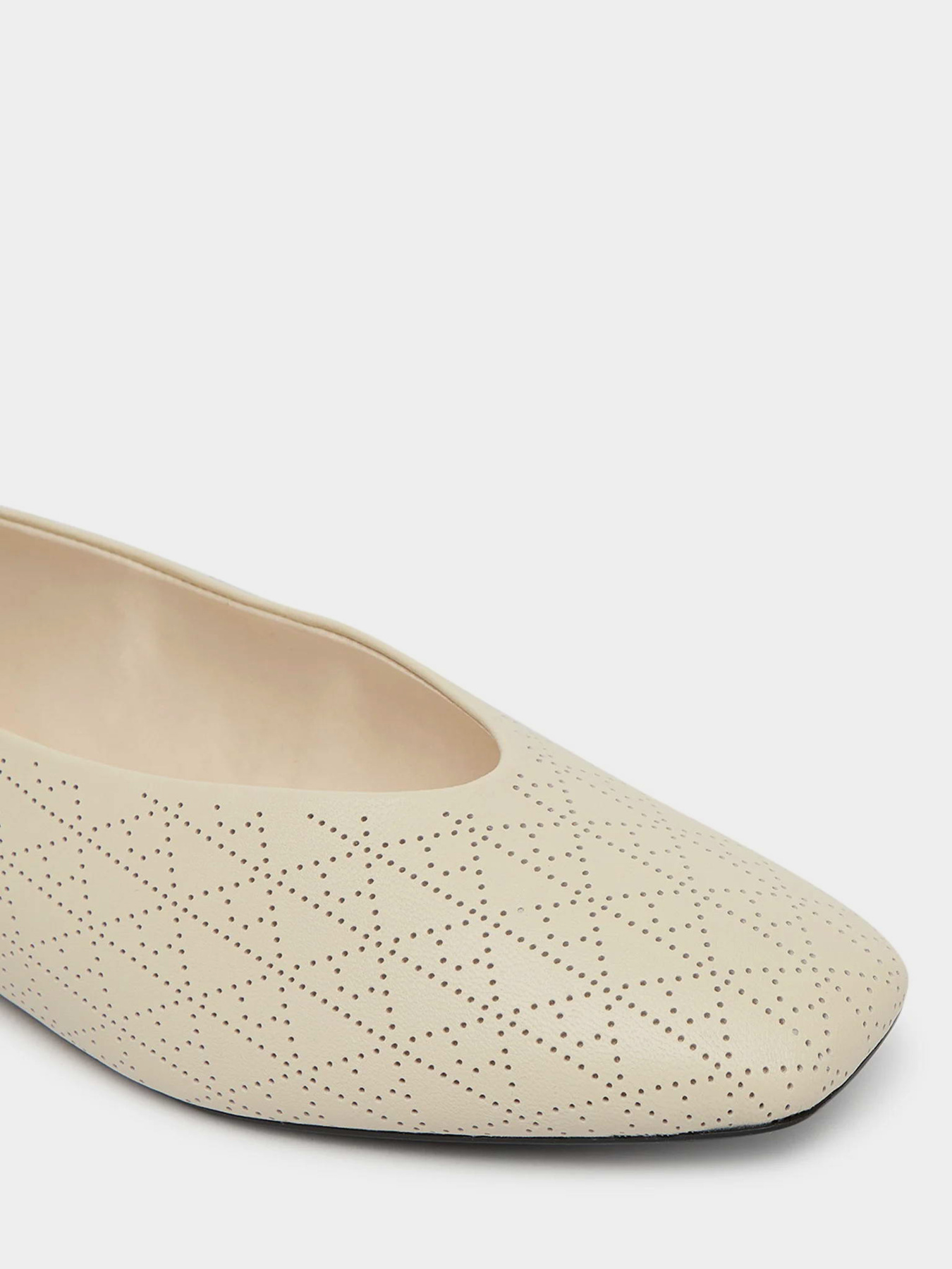Туфли и лоферы Calvin Klein SQUARE BALLERINA AOP LTH модель HW0HW02936-Z01 Фото