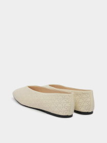 Туфли и лоферы Calvin Klein SQUARE BALLERINA AOP LTH модель HW0HW02936-Z01 Фото