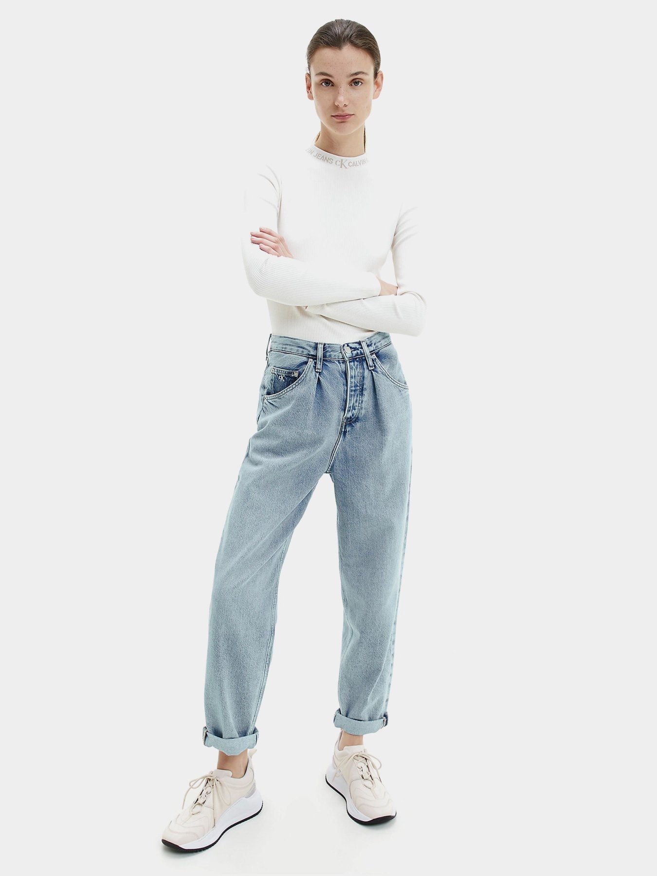 Кроссовки повседневные Calvin Klein модель YW0YW00167-PAS Кроссовки повседневные Calvin Klein модель YW0YW00167-PAS Фото