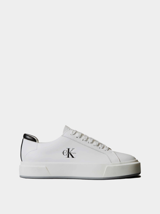 Кеды низкие Calvin Klein BASKET CUPS LACEUP LTH ML модель YW0YW01945-01W Фото