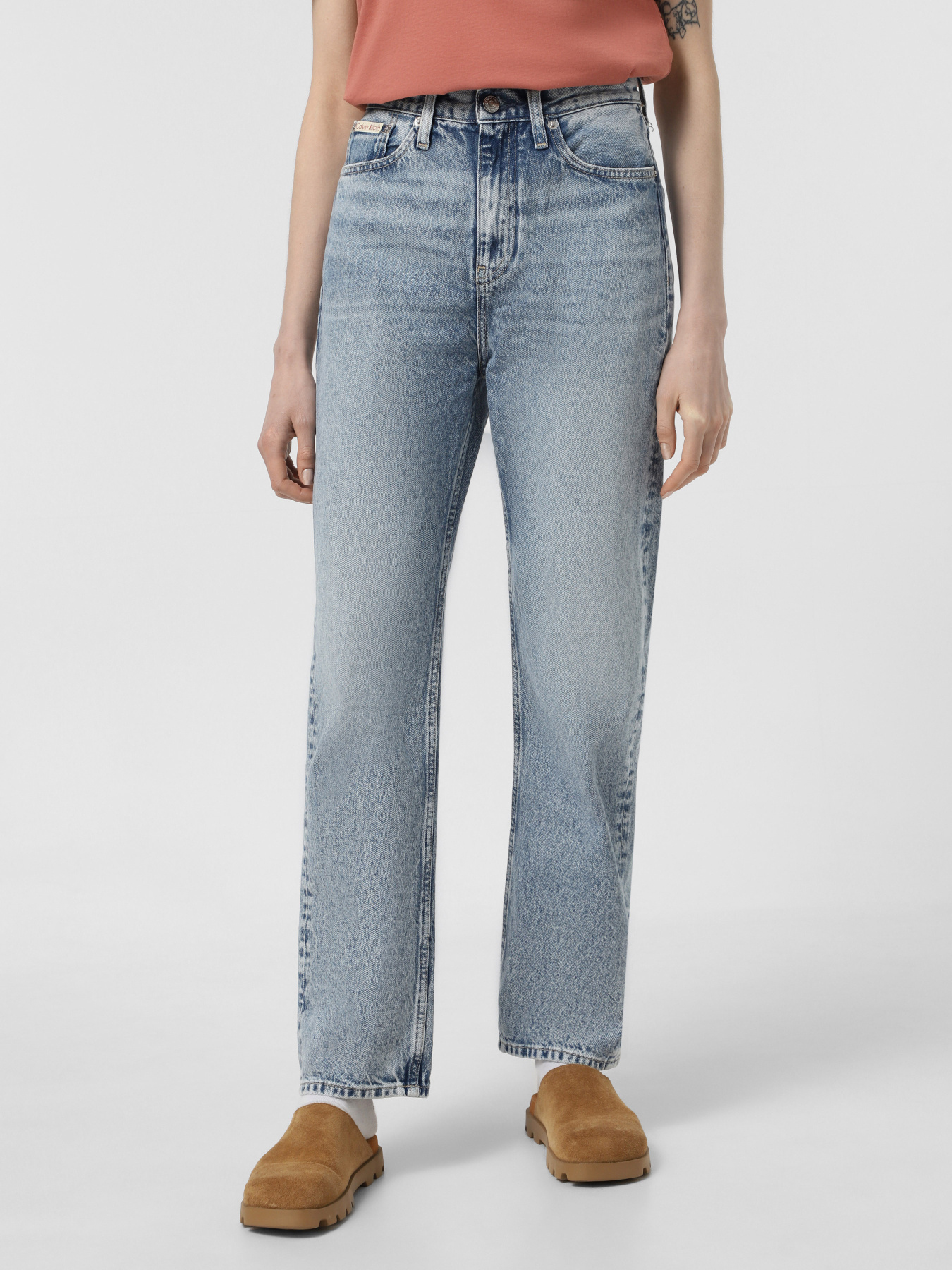 Прямые джинсы Calvin Klein Jeans High Rise Straight модель J20J224031-1A4 Фото