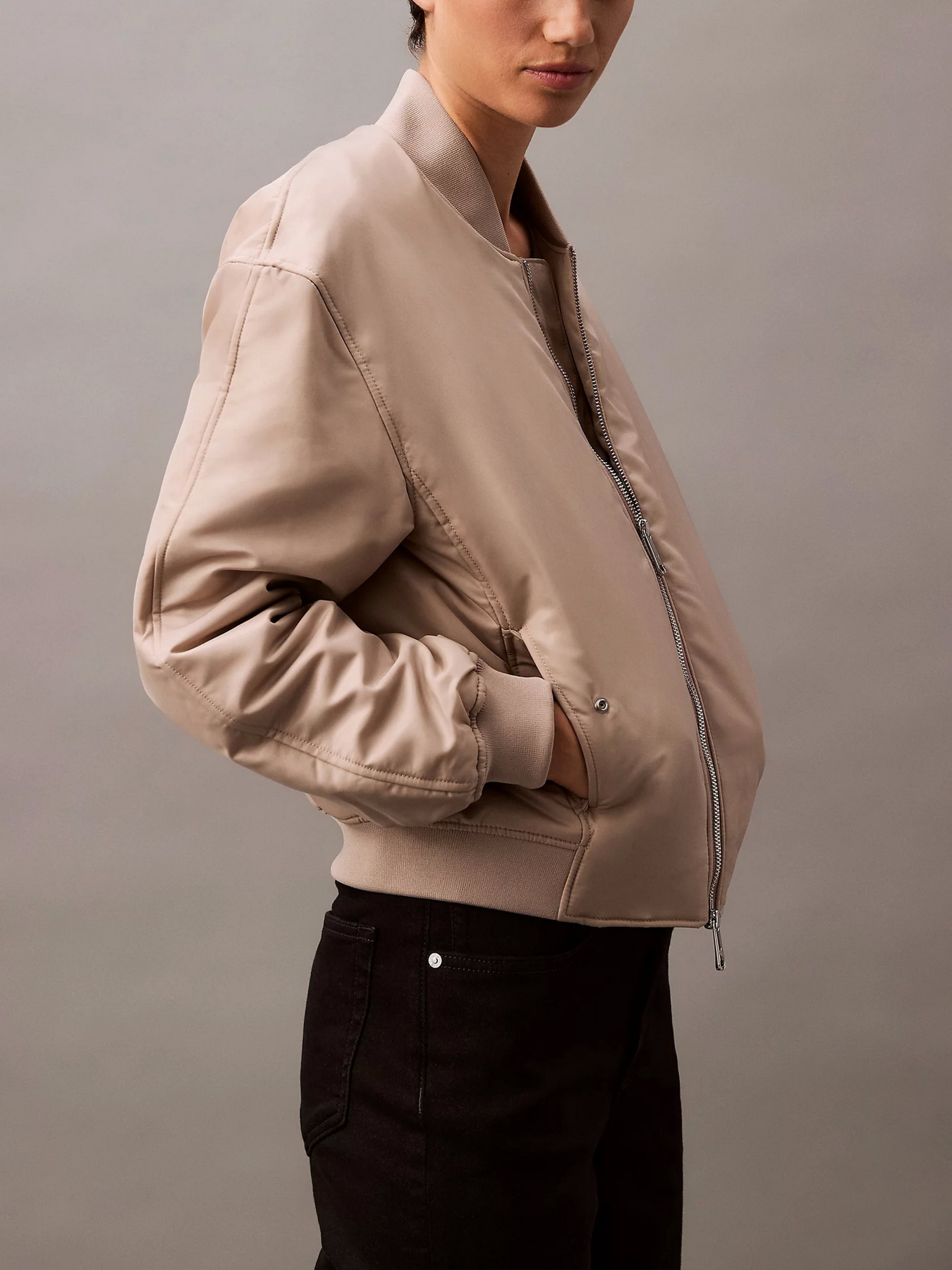 Бомбер Calvin Klein Jeans Ls Filled Nylon модель 00040WL591-PCF Фото