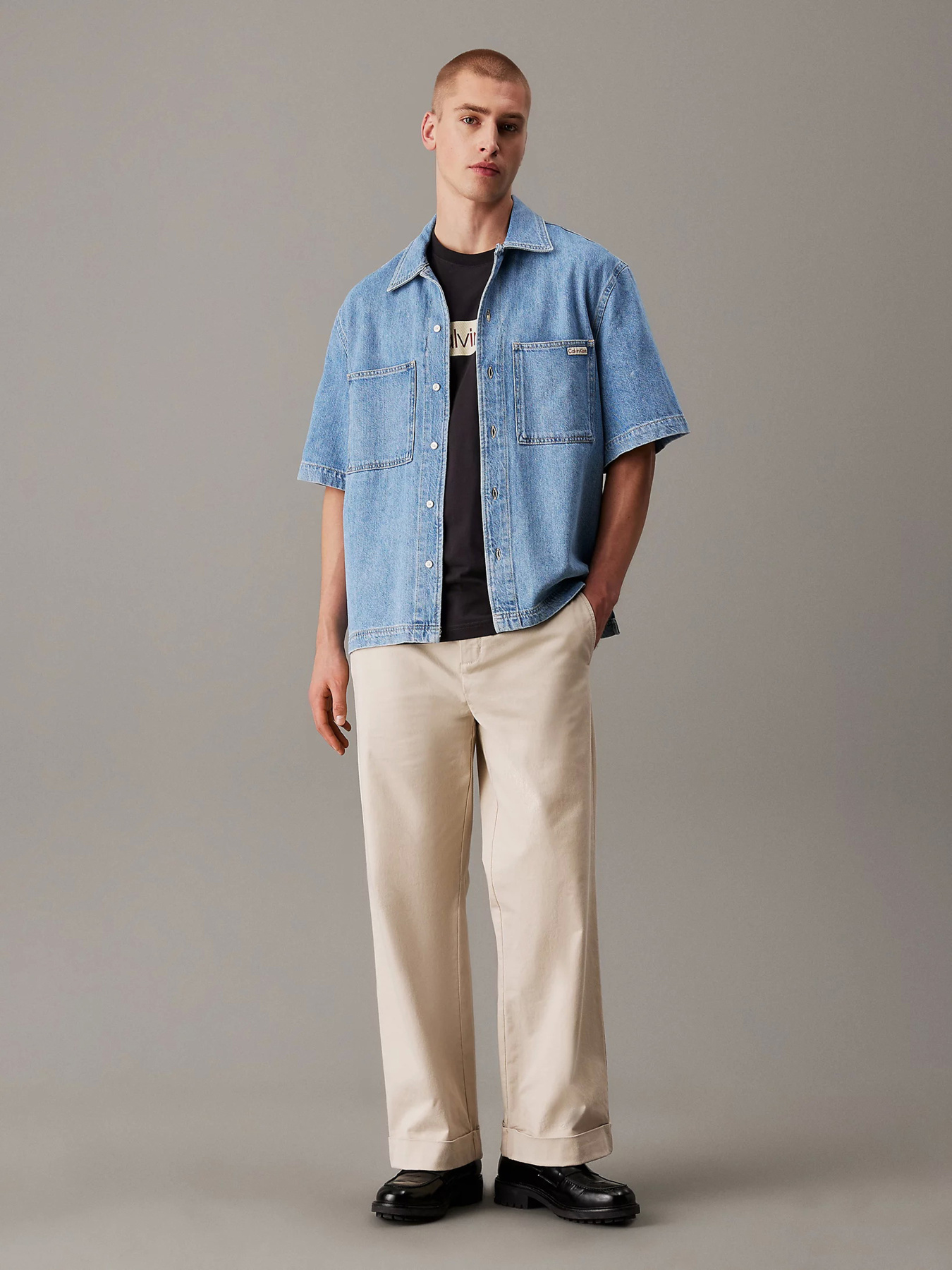 Рубашка повседневная Calvin Klein Jeans модель J30J327512-1AA Фото